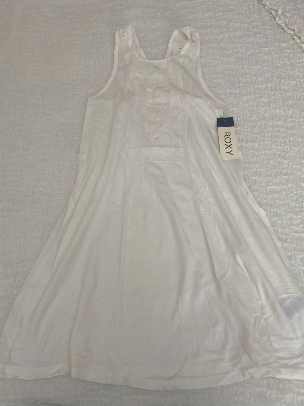 NWT ROXY WHITE DRESS SIZE XS - Picture 2 of 8